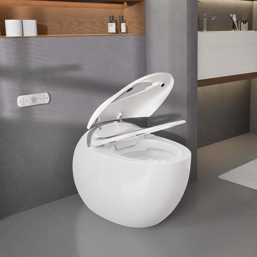 Smart One-Piece Toilet with Heated Seat and Dual Flush Technology