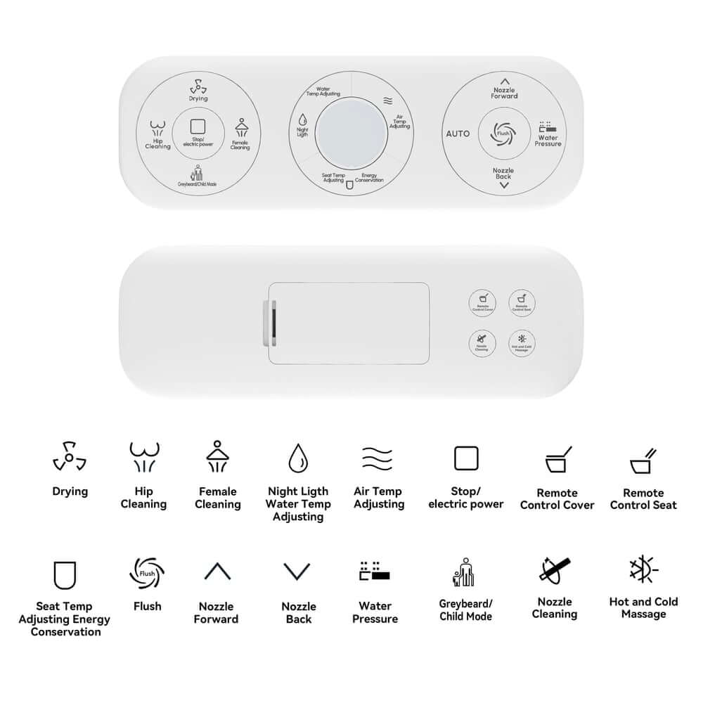 Smart One-Piece Toilet with Heated Seat and Dual Flush Technology