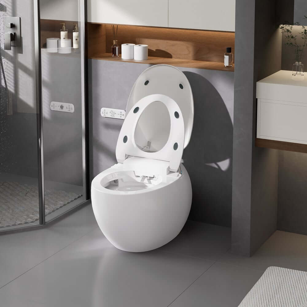 Smart One-Piece Toilet with Heated Seat and Dual Flush Technology