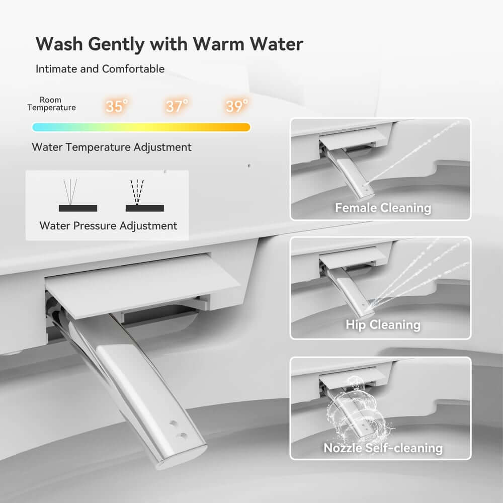 Smart One-Piece Toilet with Heated Seat and Dual Flush Technology