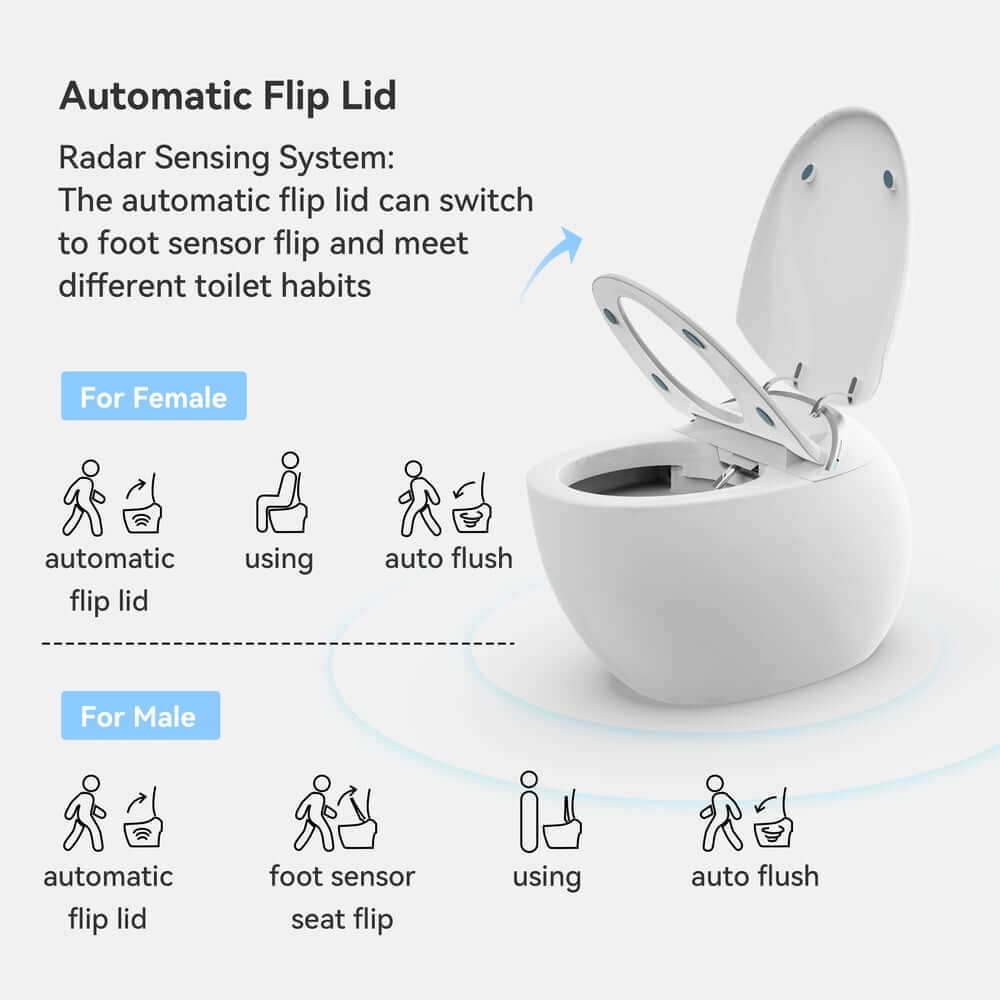 Smart One-Piece Toilet with Heated Seat and Dual Flush Technology