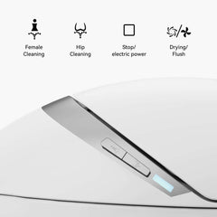 Smart One-Piece Toilet with Heated Seat and Dual Flush Technology