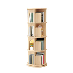 Solid Pine Rotating Bookshelf for Kids – Scandinavian Style