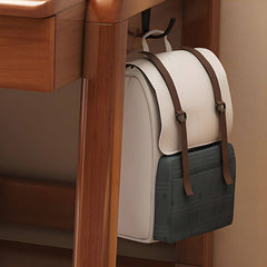 Solid Wood Kids Writing Desk with Hutch and 2 Drawers