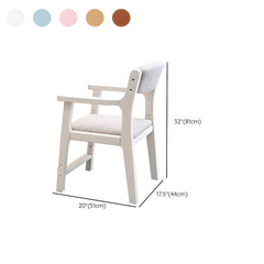 Solid Wood Kids Writing Desk with Hutch and 2 Drawers Dimensions