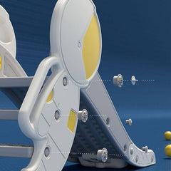 Space-Saving Freestanding Slide for Toddlers – Rounded Safety Edges & Minimalist Color Palette