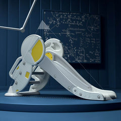 Space-Saving Freestanding Slide for Toddlers – Rounded Safety Edges & Minimalist Color Palette