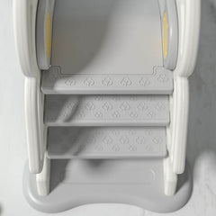 Space-Saving Freestanding Slide for Toddlers – Rounded Safety Edges & Minimalist Color Palette