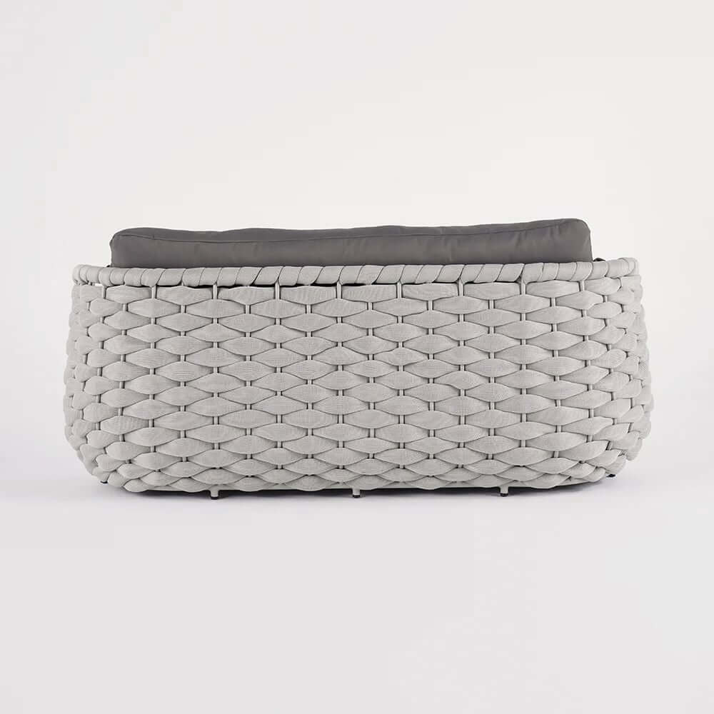 Stirling Modern 3-Seater Outdoor Sofa with Cushions in Gray