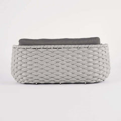 Stirling Modern 3-Seater Outdoor Sofa with Cushions in Gray