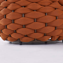 Stirling Outdoor Sofa Set with Woven Rope and Stone Top - Modern Design