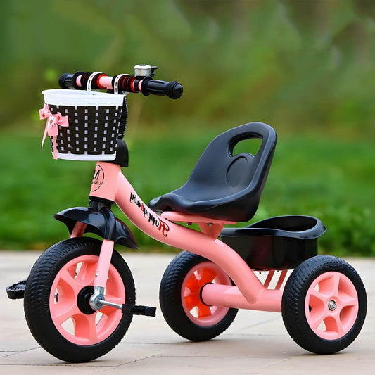 Sturdy No-Battery Tricycle for Ages 3+ – Durable Metal Frame with Comfort Seat