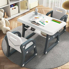 Toddler Activity Table Set with Rounded Corners and Under-Table Storage
