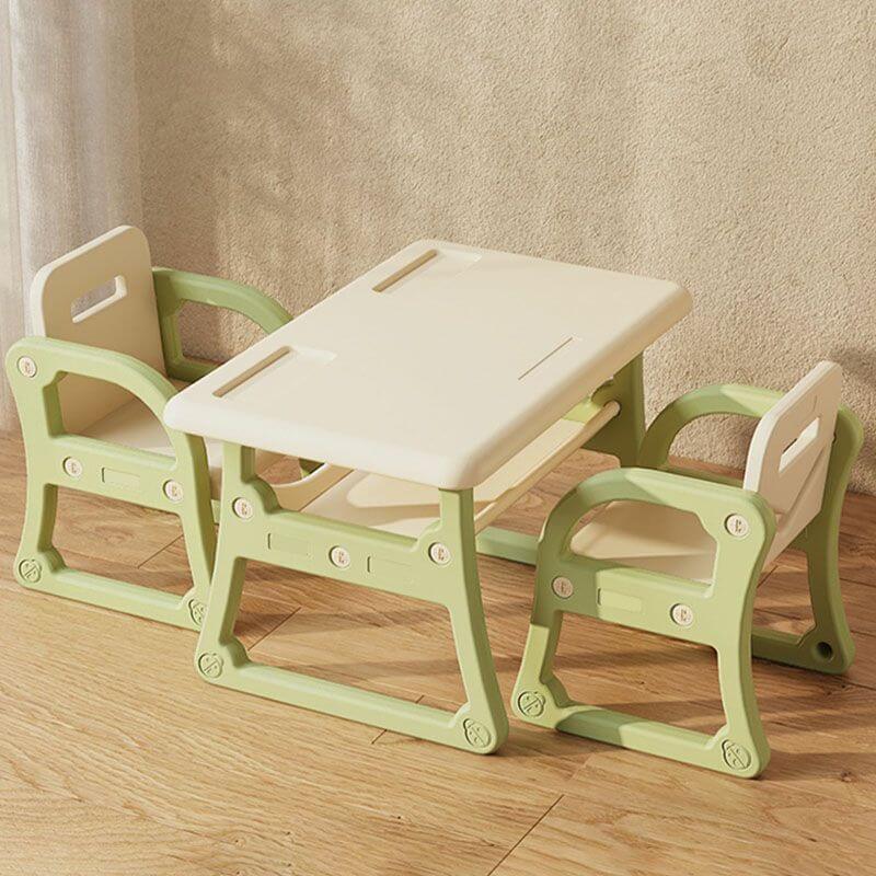 Toddler Activity Table Set with Rounded Corners and Under-Table Storage