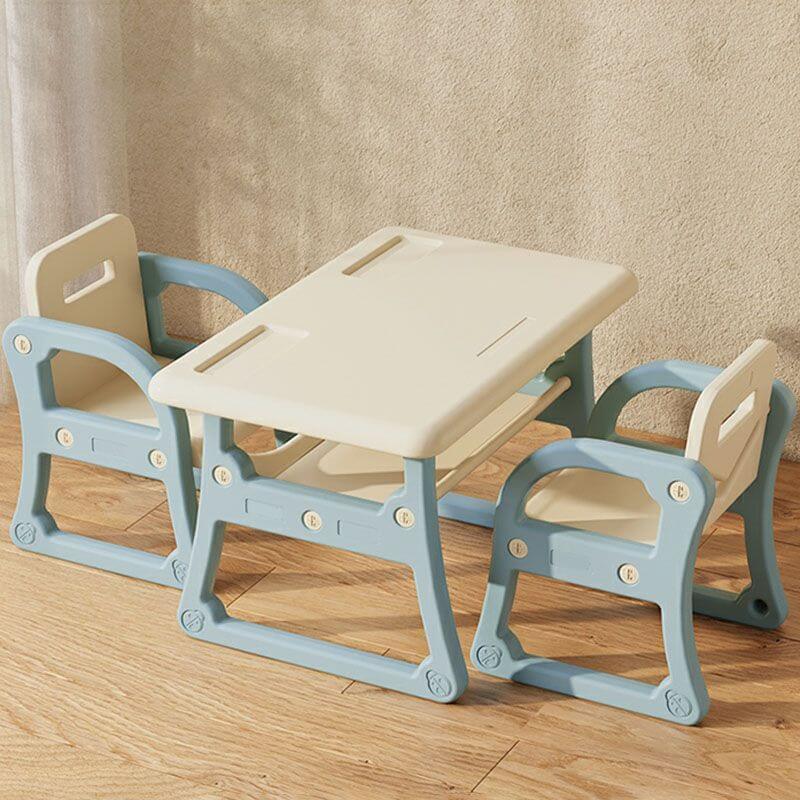 Toddler Activity Table Set with Rounded Corners and Under-Table Storage
