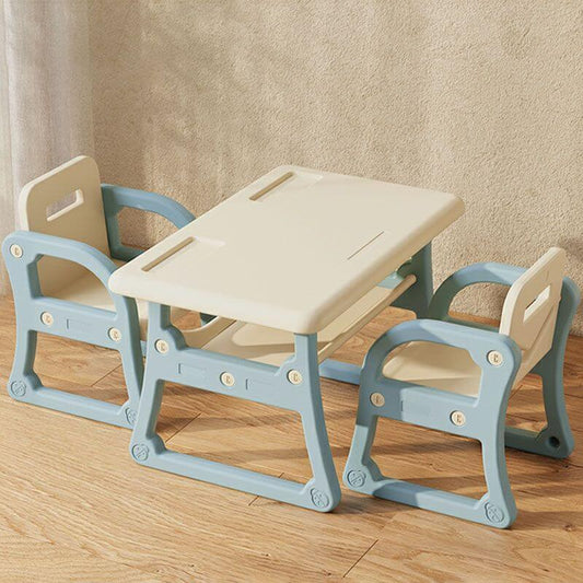 Toddler Activity Table Set with Rounded Corners and Under-Table Storage