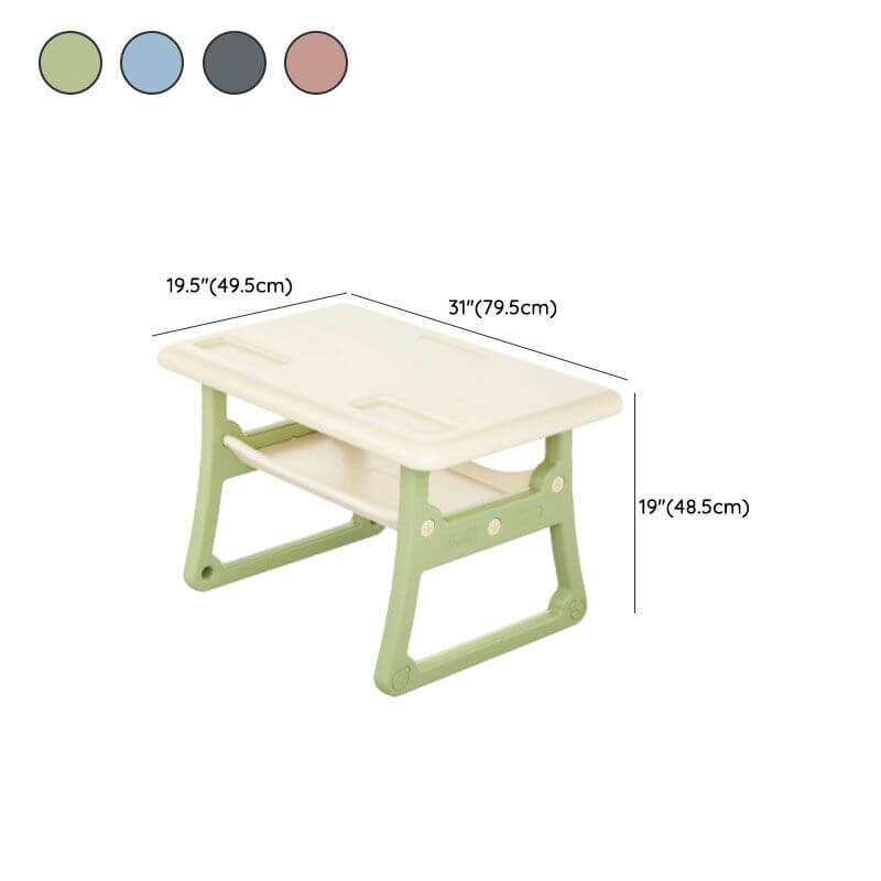 Toddler Activity Table Set with Rounded Corners and Under-Table Storage Dimensions
