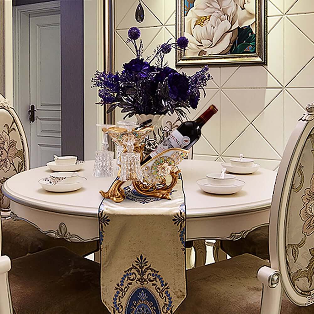 Traditional Gold Resin Wine Bottle Holder Rack