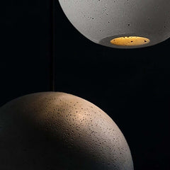 Unique Modern Gray Globe Pendant Light - 6-Light, Adjustable Height
