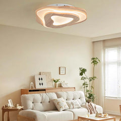 Unique Oak Wood Flush Mount Ceiling Light with LED for Modern Spaces