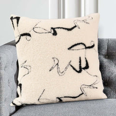 Velvet Abstract Throw Pillow Cover for Modern Decor