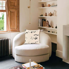 Velvet Abstract Throw Pillow Cover for Modern Decor