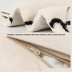 Velvet Abstract Throw Pillow Cover for Modern Decor