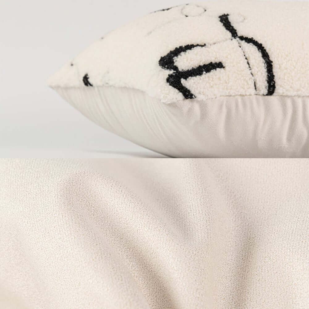 Velvet Abstract Throw Pillow Cover for Modern Decor