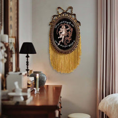 Vintage Wood Picture Frame with Gold Finish and Ornate Carved Details