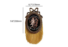 Vintage Wood Picture Frame with Gold Finish and Ornate Carved Details Dimensions