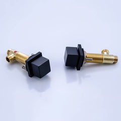 Vland Widespread Bathroom Faucet in Matte Black with Brass Construction