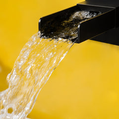 Wall Mounted Modern Bathroom Faucet with Waterfall Spout