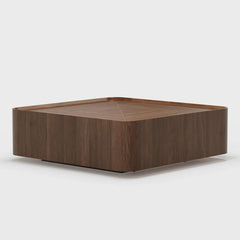 Walnut Mid-Century Modern Coffee Table With Drawers