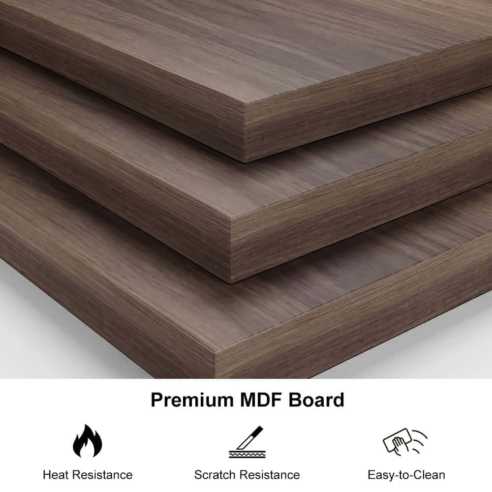 Walnut Shoe Cabinet with 7 Shelves and 1 Drawer, Modern Design