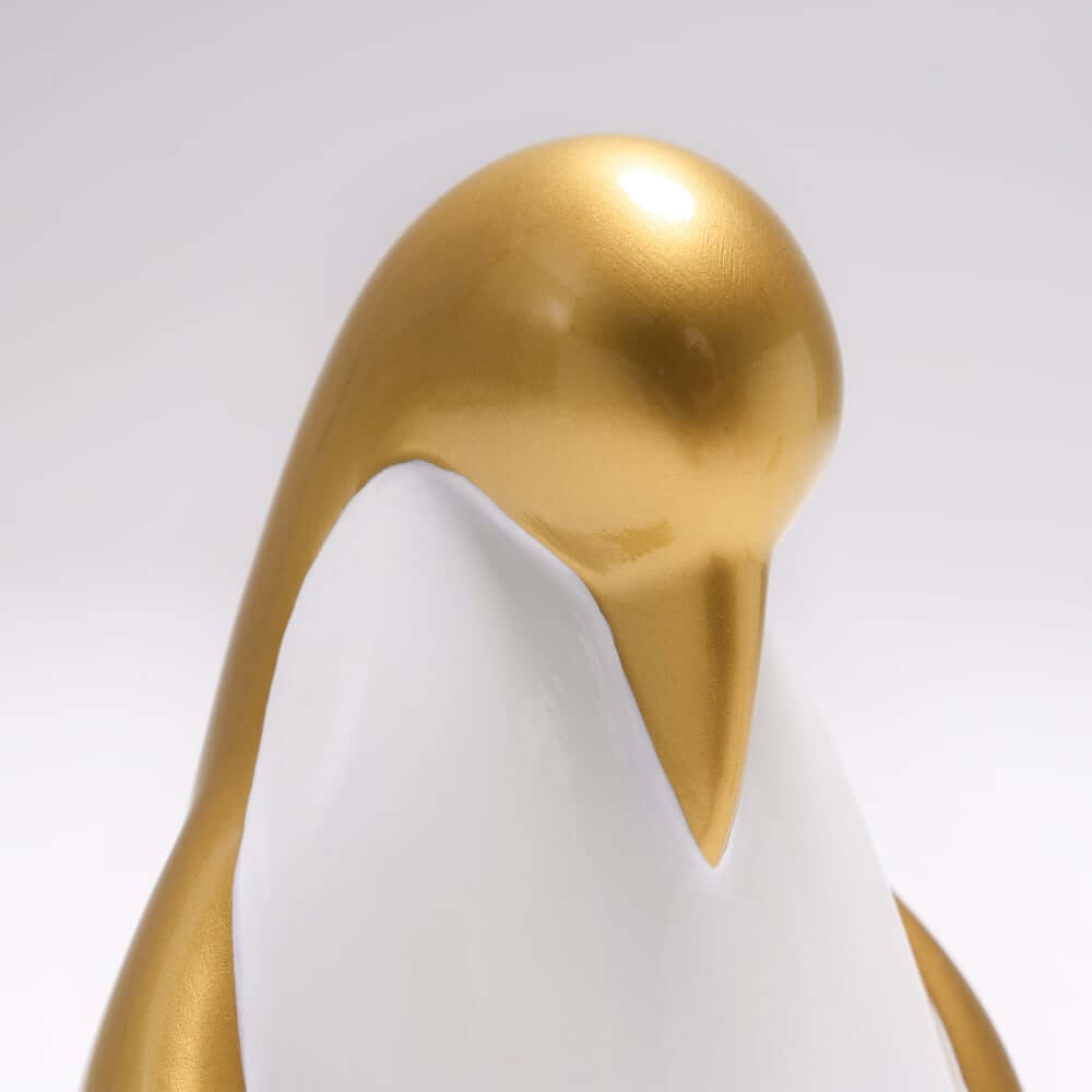 White and Gold Modern Resin Animal Sculpture Set