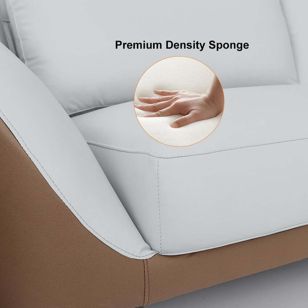 White Chesterfield Sofa With Leath-Aire Upholstery