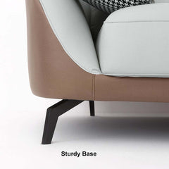 White Chesterfield Sofa With Leath-Aire Upholstery