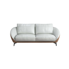 White Chesterfield Sofa With Leath-Aire Upholstery