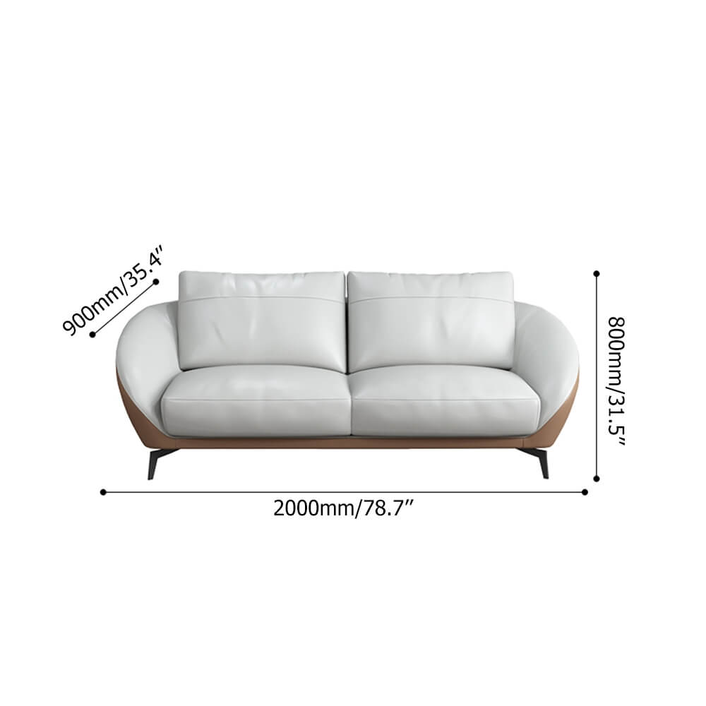 White Chesterfield Sofa With Leath-Aire Upholstery Dimensions
