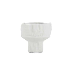 White Resin Abstract Vases Set – Minimalist Indoor Decor