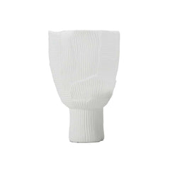 White Resin Abstract Vases Set – Minimalist Indoor Decor